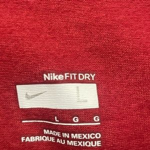 Cute red Nike mens shirt wore 2